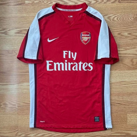 Arsenal Vela 2008 09 10 home Premier League jersey - Picture 2 of 8